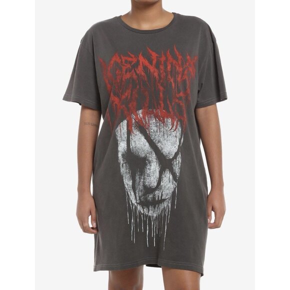 Ice Nine Kills Dripping Face T-Shirt Dress Small NEW - Picture 1 of 3